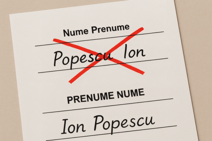 De ce în România numele de familie precede prenumele: o privire istorică și culturală 4 ordine nume prenume